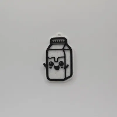Móc khóa hộp sữa dễ thương (Cute Milk Keychain) in 3D