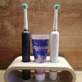 Giá đỡ bàn chải điện và kem đánh răng tối giản - Thiết kế in 3D - Thumbnail 1