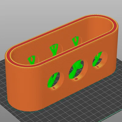 Giá đỡ bàn chải điện và kem đánh răng tối giản - Thiết kế in 3D