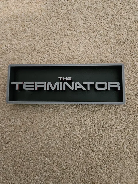 Bảng Hiệu Trang Trí Phòng Phim The Terminator - Image 2