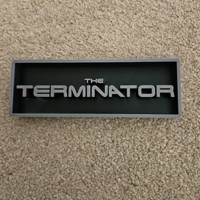 Bảng Hiệu Trang Trí Phòng Phim The Terminator