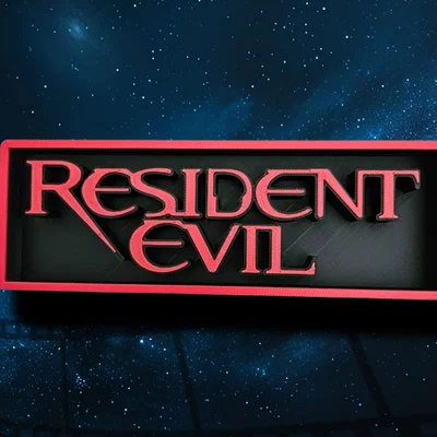 Bảng hiệu phòng chiếu phim chủ đề Resident Evil
