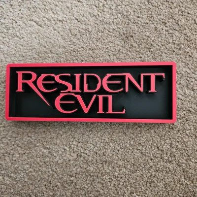 Bảng hiệu phòng chiếu phim chủ đề Resident Evil