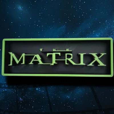 Hộp Bảng Hiệu Phòng Phim Matrix (Matrix Cinema Film Room Sign Box)