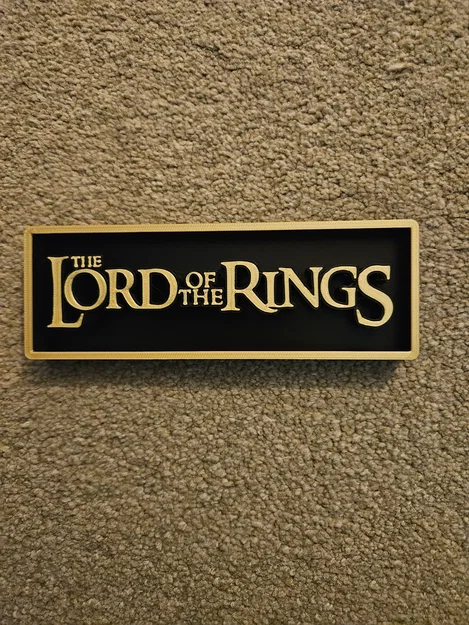 Bảng hiệu trang trí phòng chiếu phim Lord of the Rings - Image 2