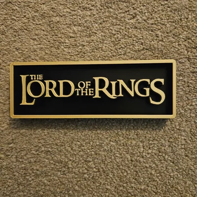 Bảng hiệu trang trí phòng chiếu phim Lord of the Rings