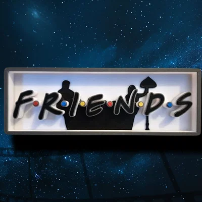 Bảng Hiệu Trang Trí Phòng Phim Chủ Đề Friends Tv Series