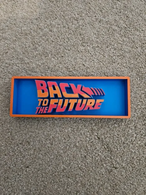 Bảng hiệu trang trí phòng chiếu phim Back to the Future - Image 2