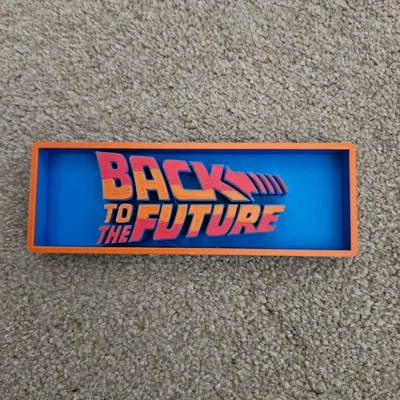 Bảng hiệu trang trí phòng chiếu phim Back to the Future