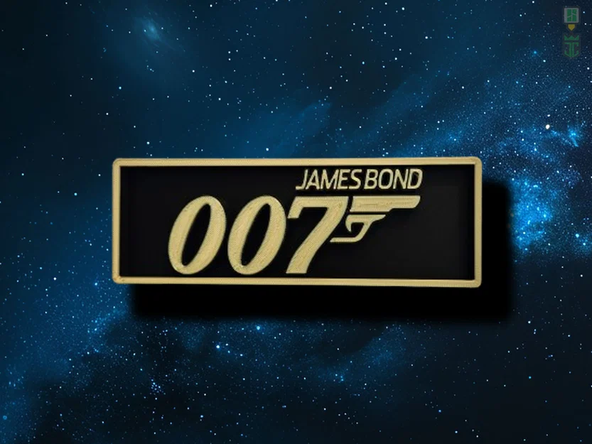 Bảng hiệu trang trí phòng chiếu phim 007 James Bond - Image 1