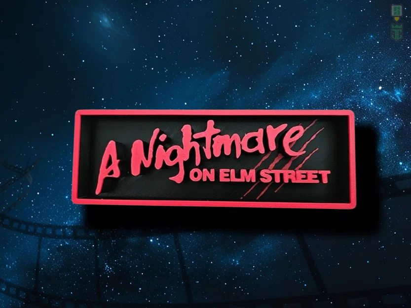 Bảng hiệu trang trí phòng phim Nightmare on Elm Street - Image 1