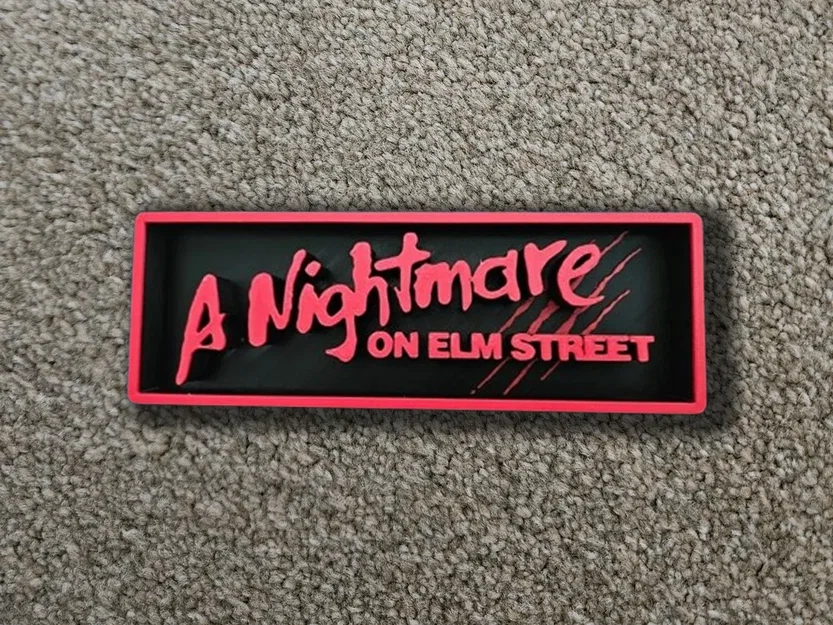Bảng hiệu trang trí phòng phim Nightmare on Elm Street - Image 2