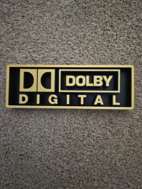 Bảng hiệu trang trí phòng phim Dolby Digital Cinema - Image 2