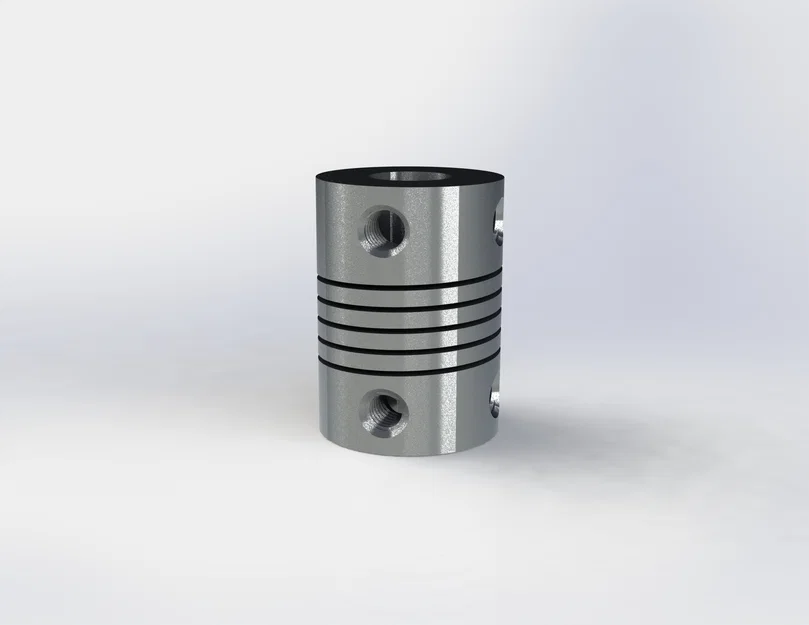 Khớp nối trục mềm Aluminum 5mm x 8mm cho máy in 3D và CNC - Image 1