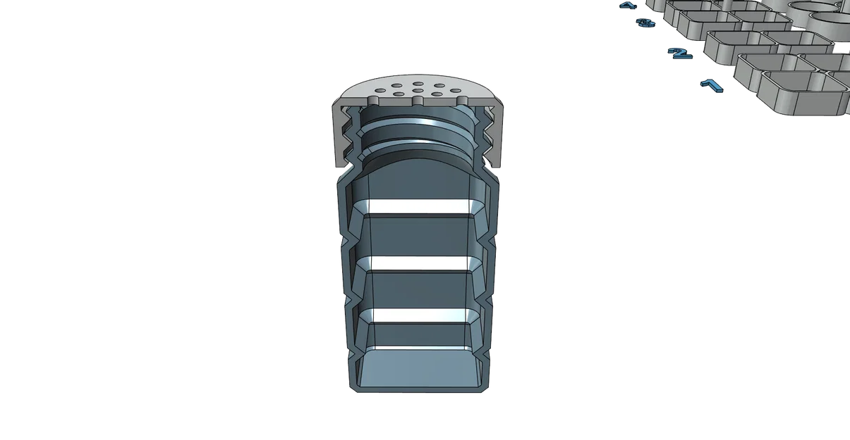 Bộ Hũ Đựng Muối Tiêu Dễ In, Không Cần Support - Image 3