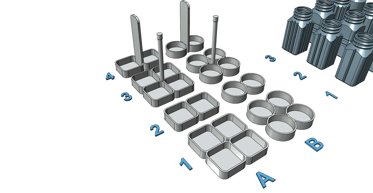 Bộ Hũ Đựng Muối Tiêu Dễ In, Không Cần Support - Image 4