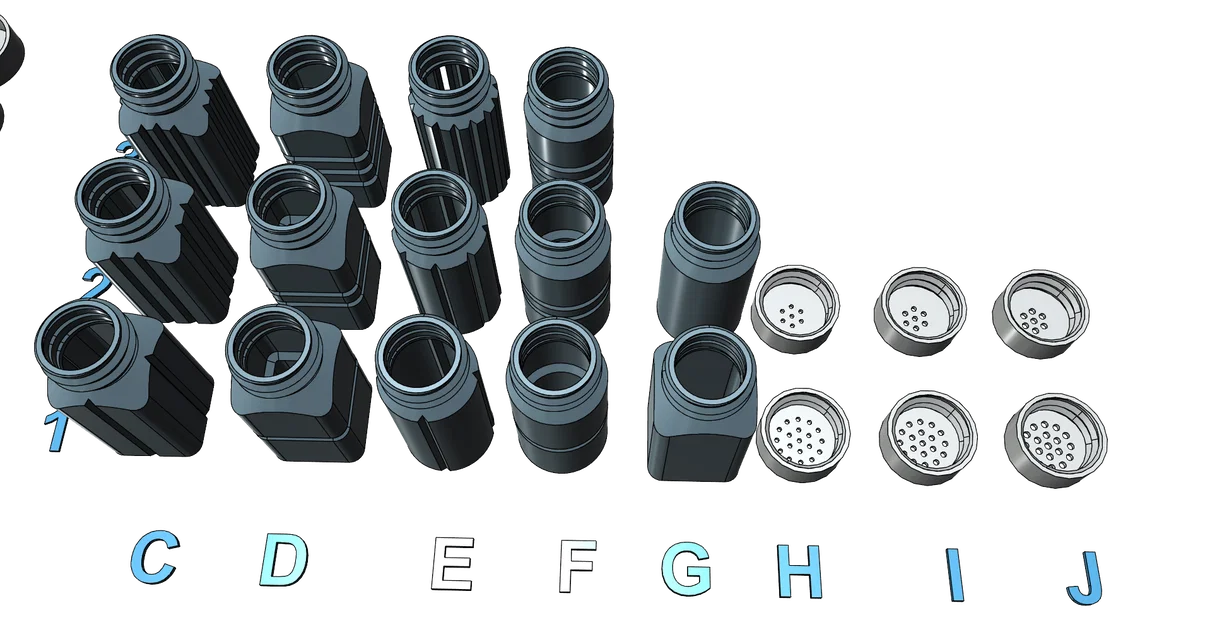 Bộ Hũ Đựng Muối Tiêu Dễ In, Không Cần Support - Image 8