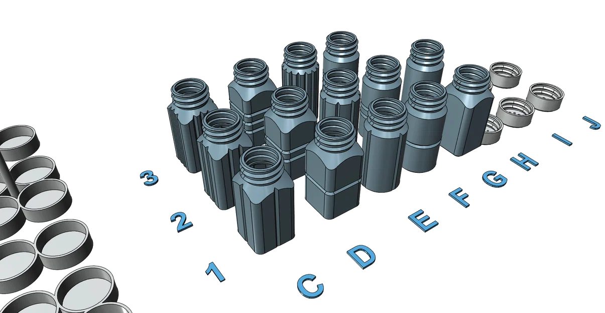 Bộ Hũ Đựng Muối Tiêu Dễ In, Không Cần Support - Image 9