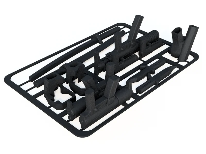 Bộ phụ kiện vũ khí cho Dummy 13 - Mô hình 3D in ấn chất lượng cao - Image 1
