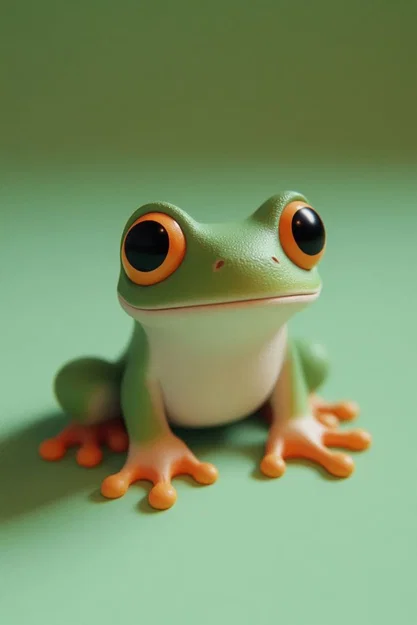 Mô hình in 3D Ếch con Kawaii đáng yêu - File STL chất lượng - Image 1