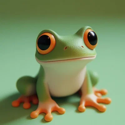 Mô hình in 3D Ếch con Kawaii đáng yêu - File STL chất lượng