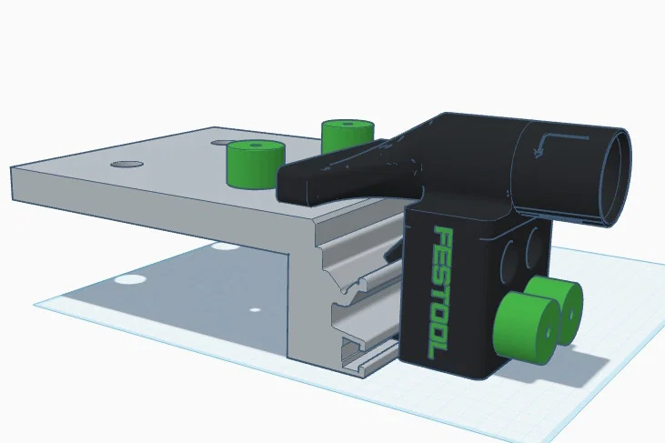 Phụ kiện hút bụi kẹp bàn cho bàn làm việc đa năng Festool MFT/3 - Image 1