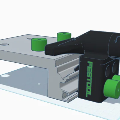 Phụ kiện hút bụi kẹp bàn cho bàn làm việc đa năng Festool MFT/3