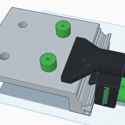 Phụ kiện hút bụi kẹp bàn cho bàn làm việc đa năng Festool MFT/3
