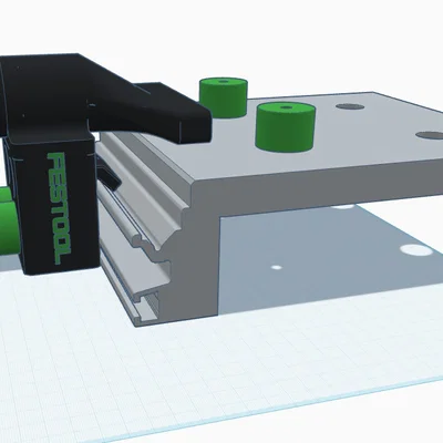 Phụ kiện hút bụi kẹp bàn cho bàn làm việc đa năng Festool MFT/3