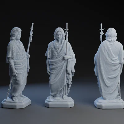 Mô hình 3D Thánh Gioan Tẩy Giả (Saint John the Baptist) chất lượng cao