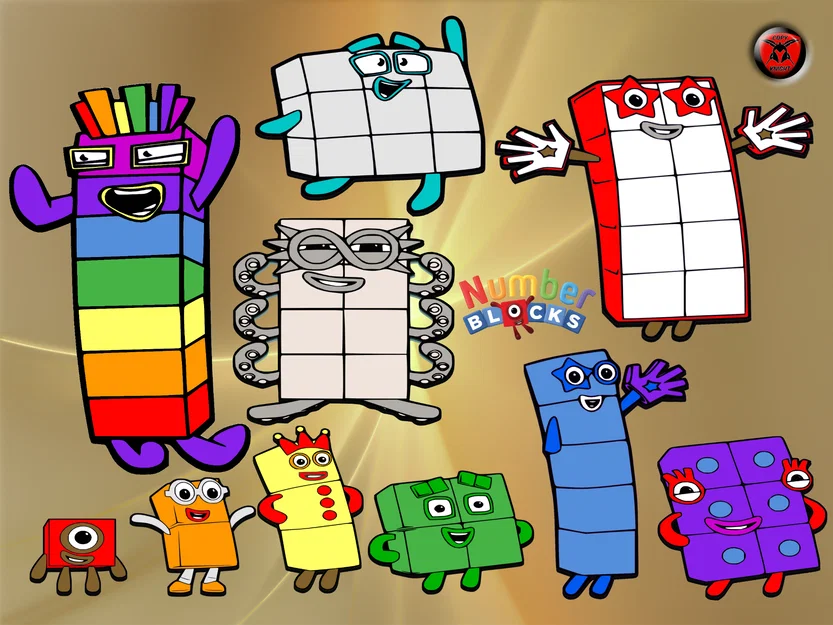 Bộ mô hình Number Blocks cho bé tự tay tô màu - Image 1