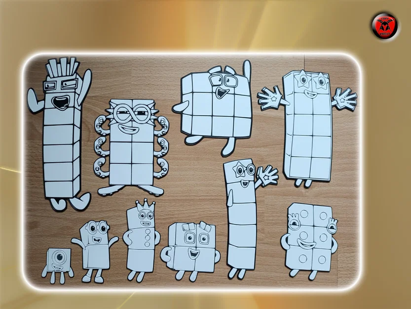 Bộ mô hình Number Blocks cho bé tự tay tô màu - Image 2