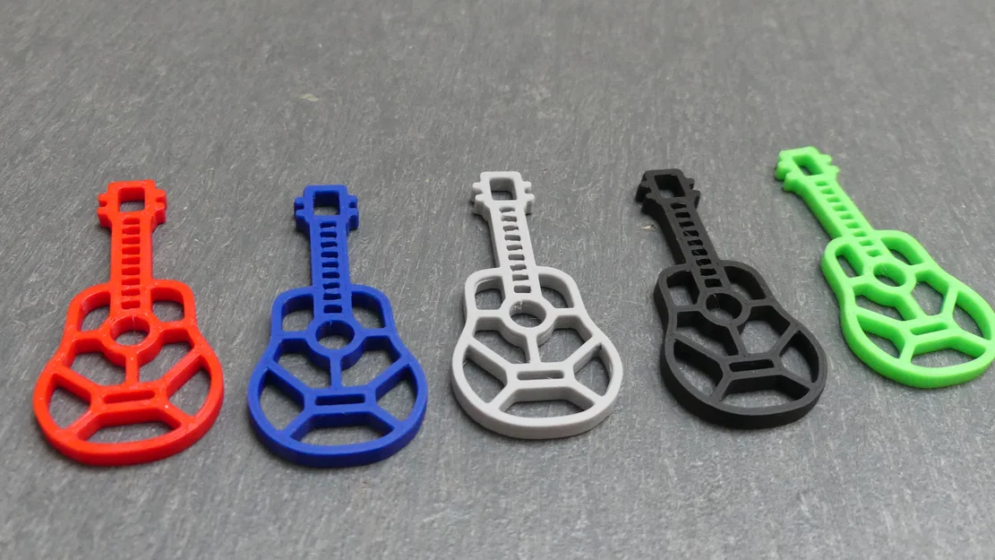 Móc khóa 2D – Hình đàn Guitar - Image 3