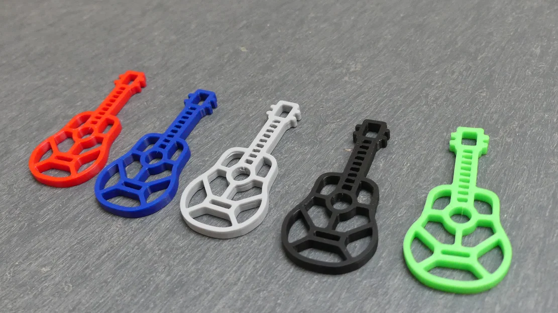 Móc khóa 2D – Hình đàn Guitar - Image 4