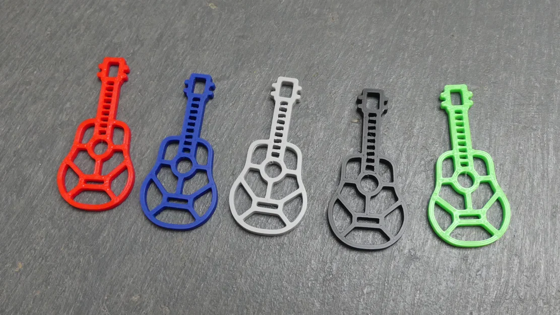 Móc khóa 2D – Hình đàn Guitar - Image 5