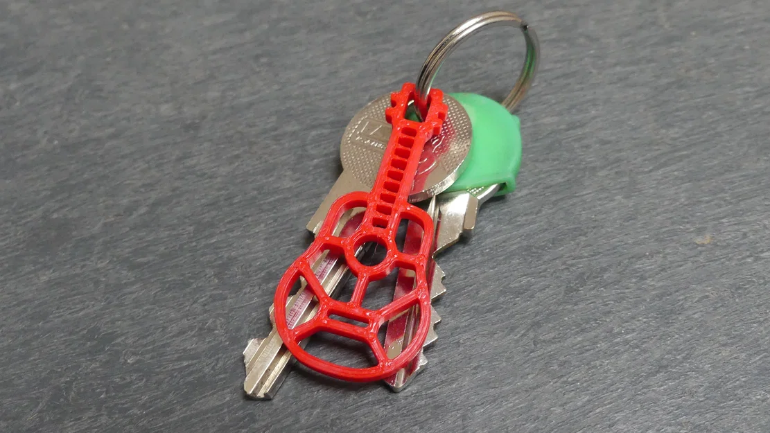 Móc khóa 2D – Hình đàn Guitar - Image 6