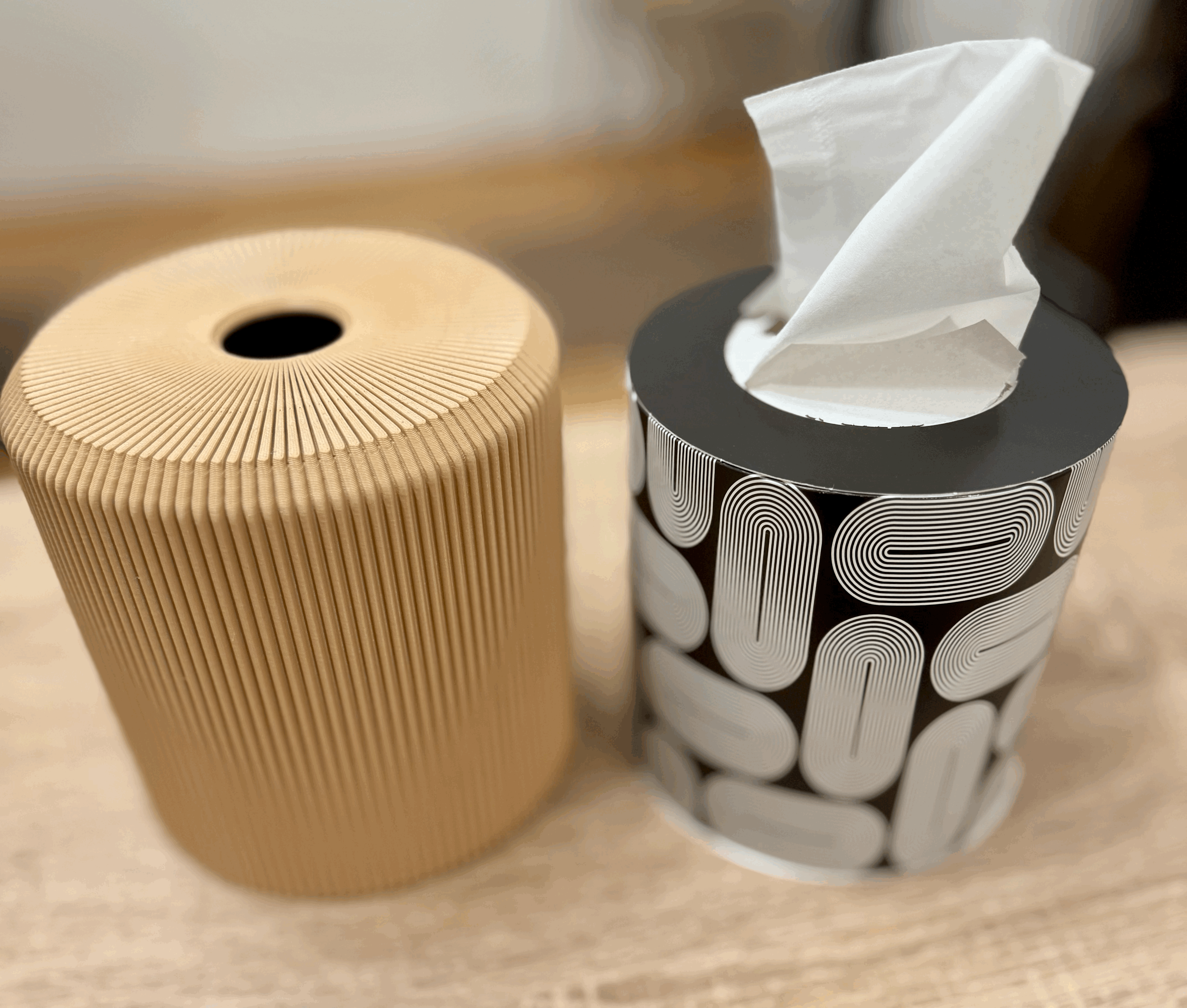 Hộp đựng khăn giấy tròn (Tissue box round) - Image 1