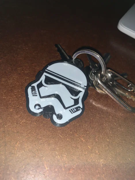 Móc khóa Stormtrooper in 3D phong cách Star Wars độc đáo - Image 1