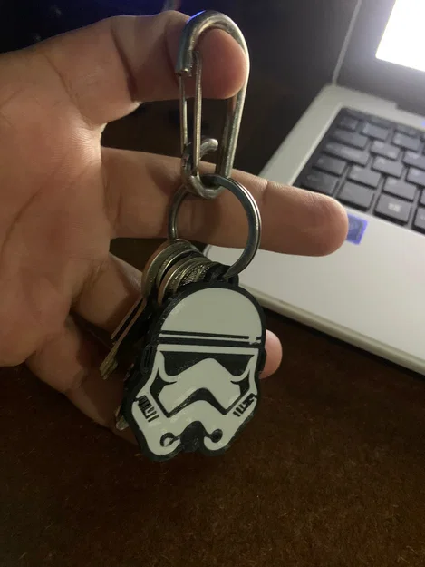 Móc khóa Stormtrooper in 3D phong cách Star Wars độc đáo - Image 2