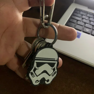 Móc khóa Stormtrooper in 3D phong cách Star Wars độc đáo