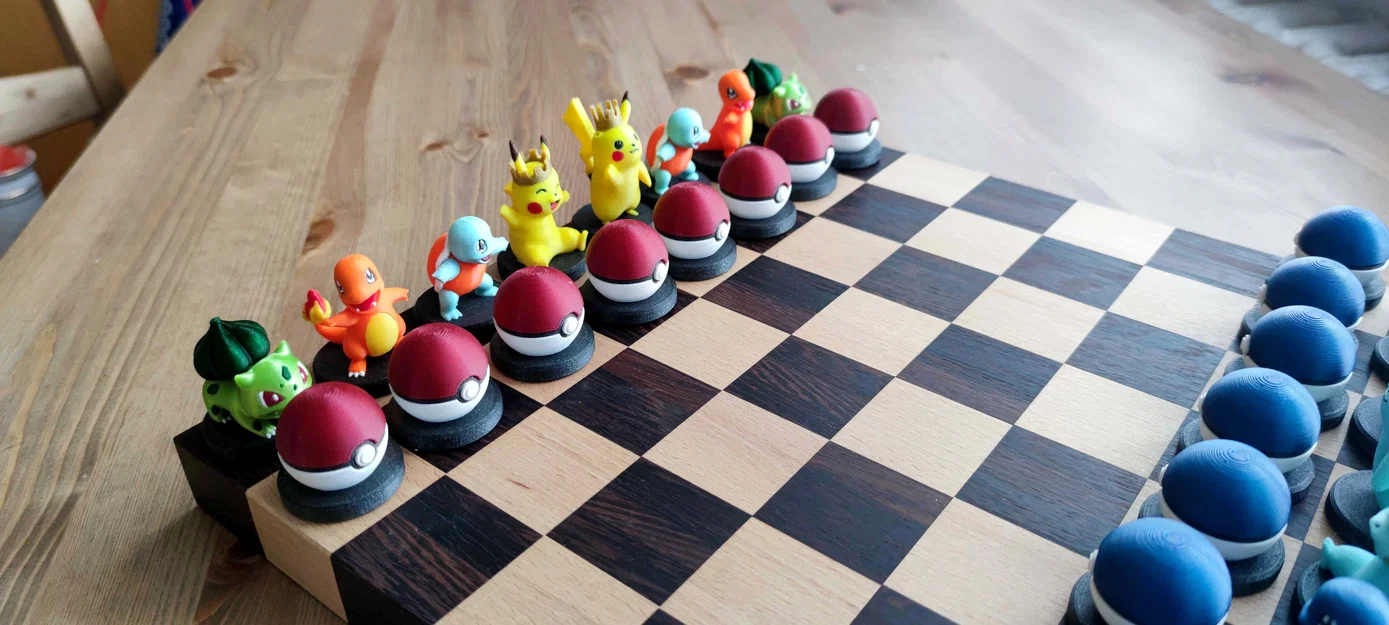Bộ cờ vua Pokemon MMU in 3D: Thiết kế độc lạ cho người đam mê - Image 1