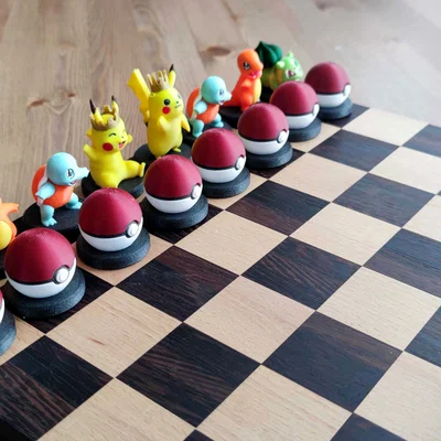 Bộ cờ vua Pokemon MMU in 3D: Thiết kế độc lạ cho người đam mê