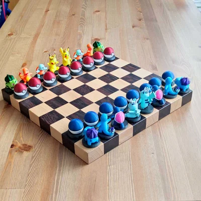 Bộ cờ vua Pokemon MMU in 3D: Thiết kế độc lạ cho người đam mê
