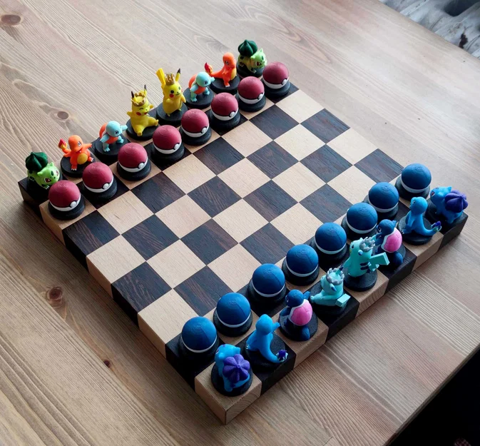 Bộ cờ vua Pokemon MMU in 3D: Thiết kế độc lạ cho người đam mê - Image 5