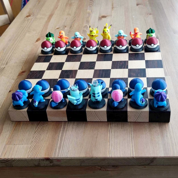 Bộ cờ vua Pokemon MMU in 3D: Thiết kế độc lạ cho người đam mê - Image 7