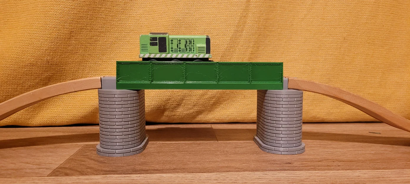 Cầu trụ đá cho đường ray gỗ - tương thích với Brio, IKEA, LIDL - Image 2