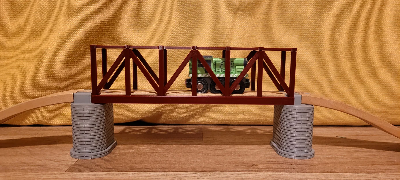 Cầu trụ đá cho đường ray gỗ - tương thích với Brio, IKEA, LIDL - Image 3