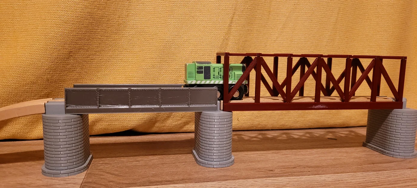 Cầu trụ đá cho đường ray gỗ - tương thích với Brio, IKEA, LIDL - Image 4