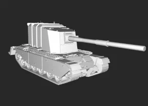 Mô hình xe tăng FV4005 in 3D chi tiết - Dành cho fan quân sự - Image 1