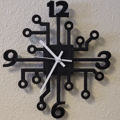 Mô hình đồng hồ treo tường họa tiết bảng mạch độc đáo
